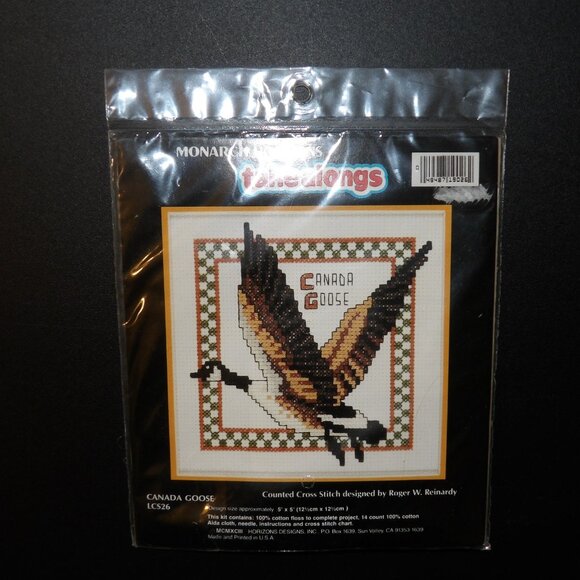 Monarch Horizons Takealongs Canada Goose Counted Cross Stitch Kit Vintage - Picture 1 of 2